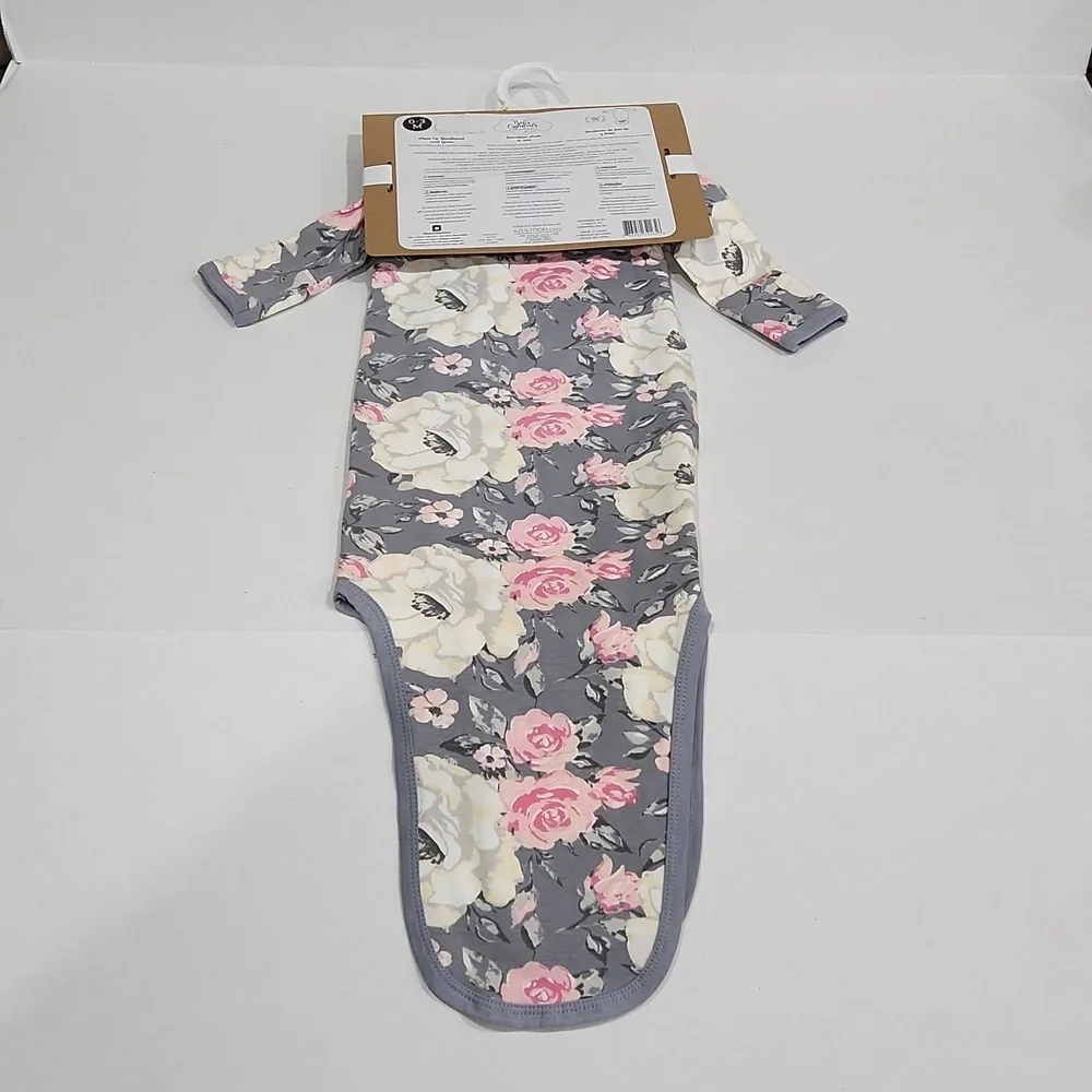 New Baby Girl Gown & Headband Set